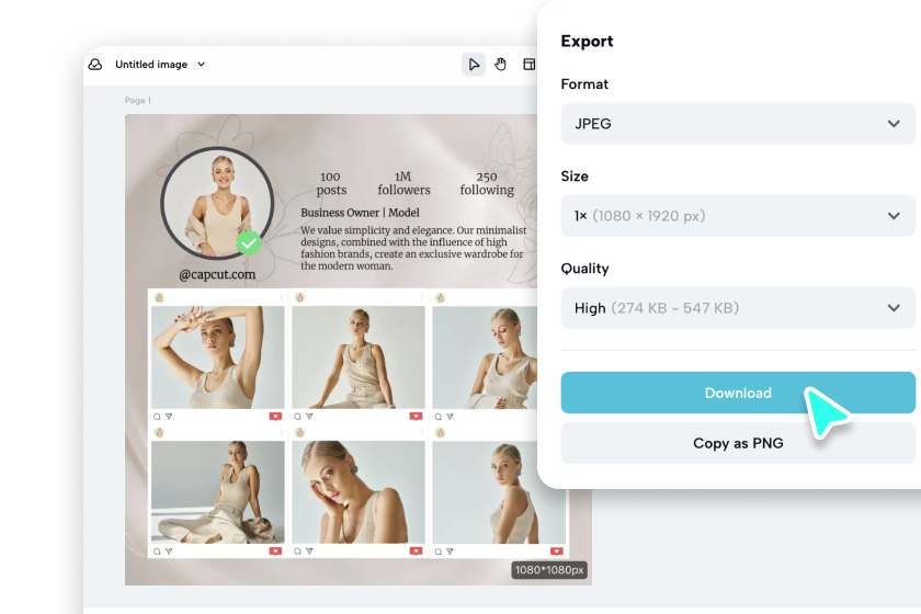  I-download ang iyong portfolio